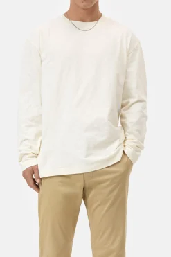 CLOSED T-Shirts>Biologische Katoenen Lange Mouwen Ivoor