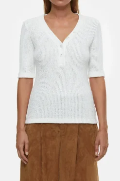 CLOSED T-Shirts>Boucle Overhemd Ivoor