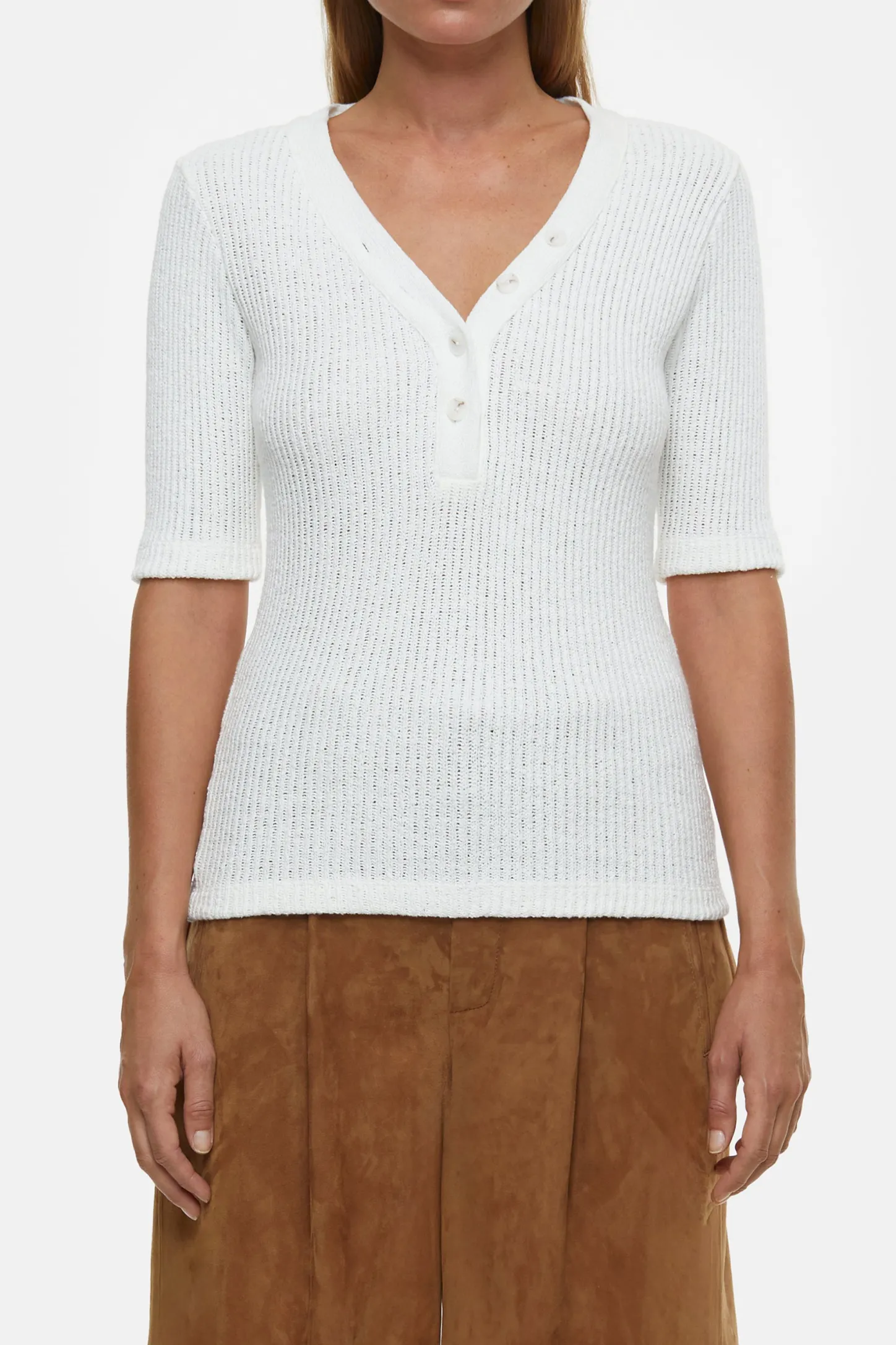CLOSED T-Shirts>Boucle Overhemd Ivoor