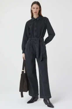 CLOSED Ontspannend>Denim Jumpsuit Donker Grijs