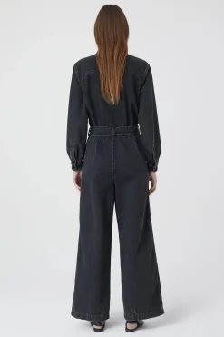 CLOSED Ontspannend>Denim Jumpsuit Donker Grijs