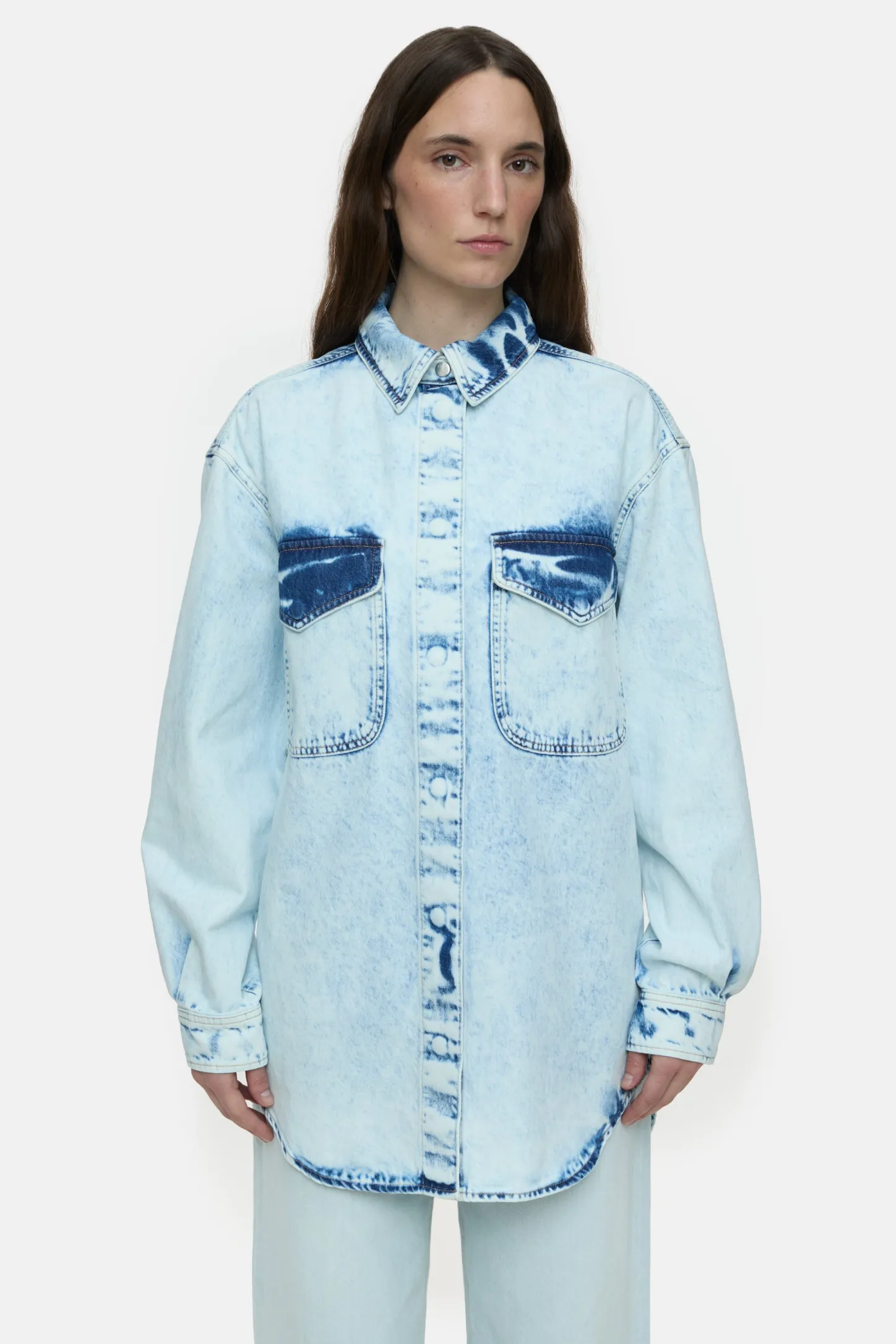CLOSED Jassen En Jassen>Denim Overhemd Extreem Licht