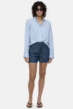 CLOSED Korte Broek>Denim Shorts - Stijlnaam Jocy-X Donkerblauw