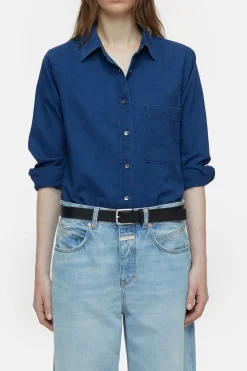 CLOSED Overhemden En Blouses>Denimoverhemd Donkerblauw