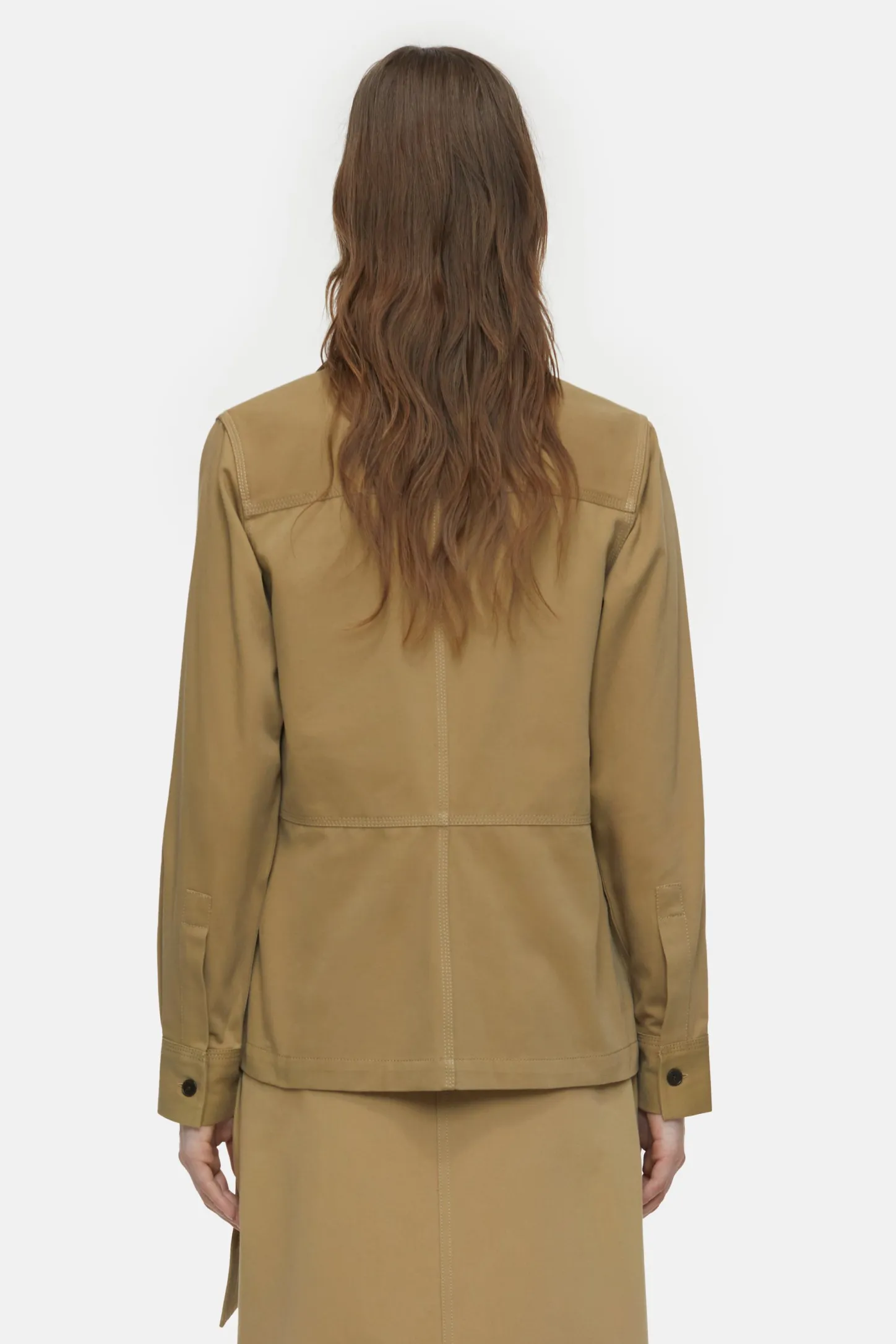 CLOSED Overhemden En Blouses>Getailleerd Overshirt Taupebeige