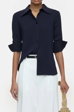 CLOSED Overhemden En Blouses>Getailleerde Blouse Donkere Nacht
