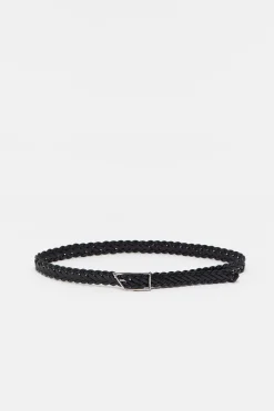 CLOSED Riemen>Gevlochten Leren Riem Zwart