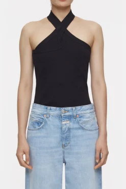 CLOSED T-Shirts>Halternek Topje Zwart