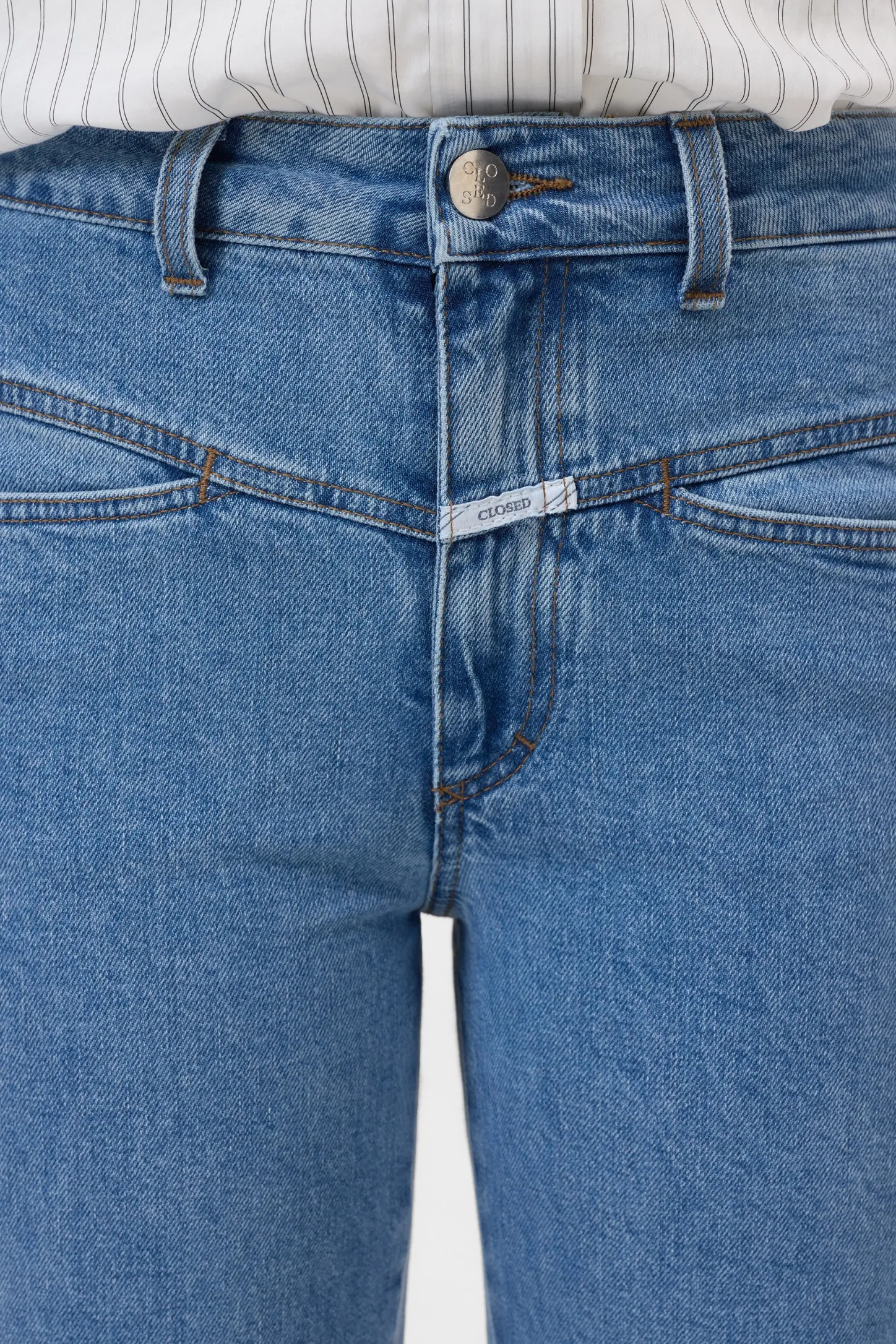 CLOSED Pedaal Duwer>Heritage Jeans - Stijlnaam Pedaalduwer Midden Blauw