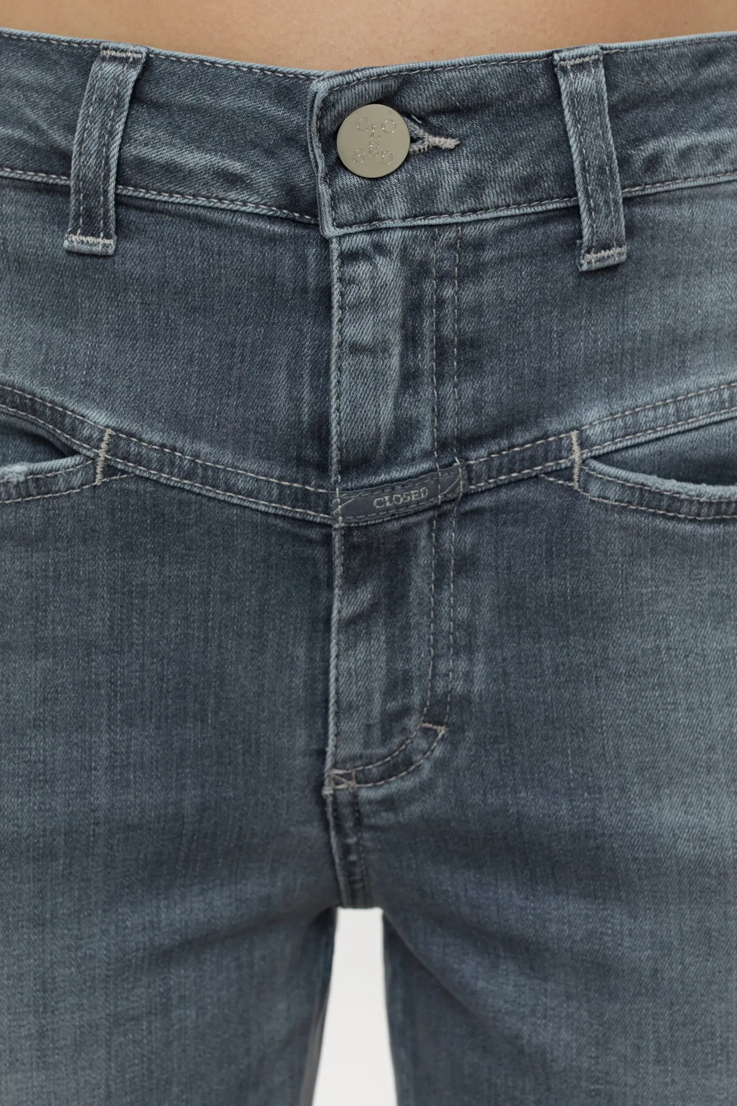 CLOSED Jeans>Heritage Jeans - Stijlnaam Pedaalduwer Midden Grijs