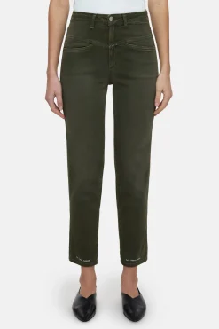 CLOSED Pedaal Duwer>Heritage Jeans - Stijlnaam Pedaalduwer Groen Onkruid