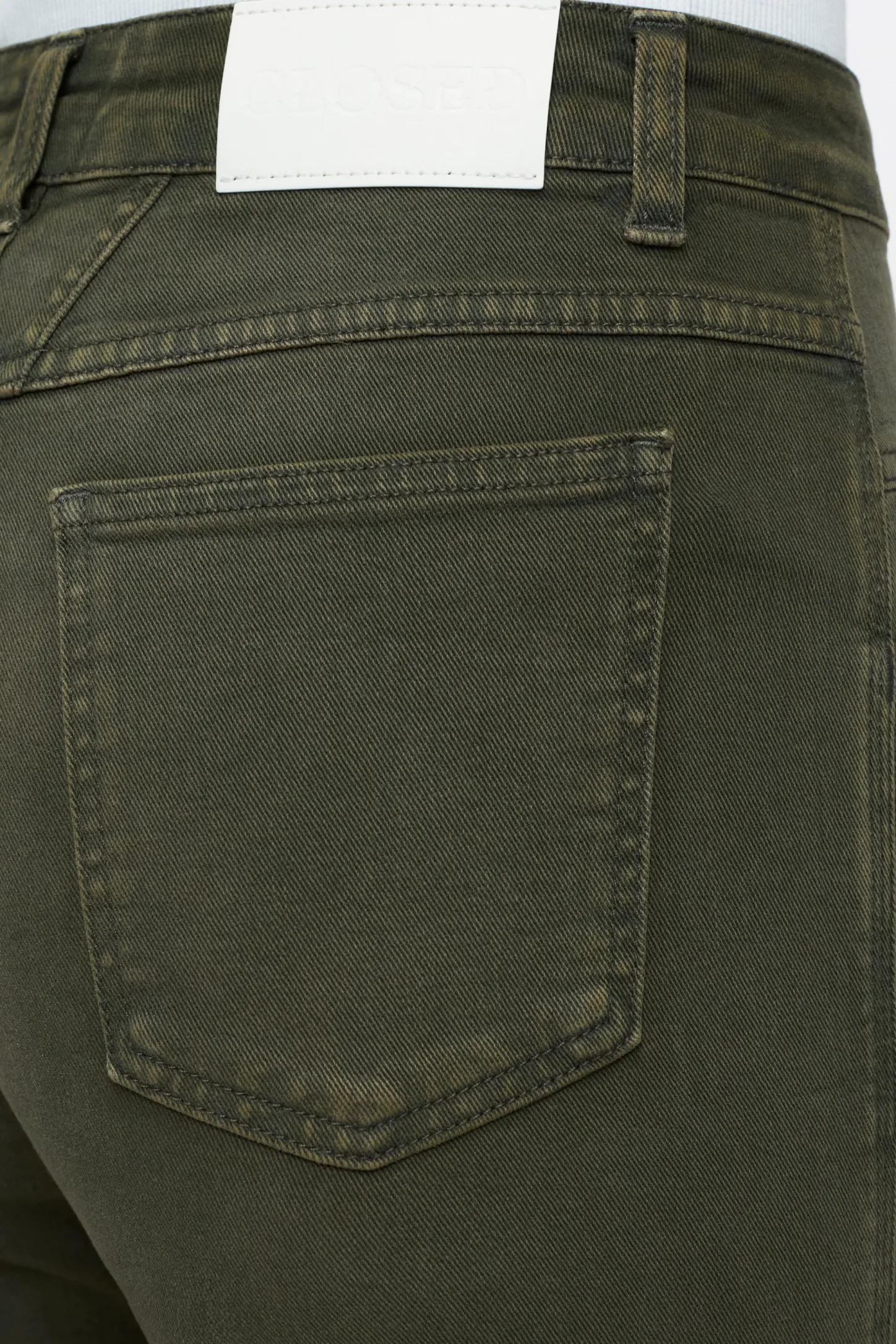 CLOSED Pedaal Duwer>Heritage Jeans - Stijlnaam Pedaalduwer Groen Onkruid