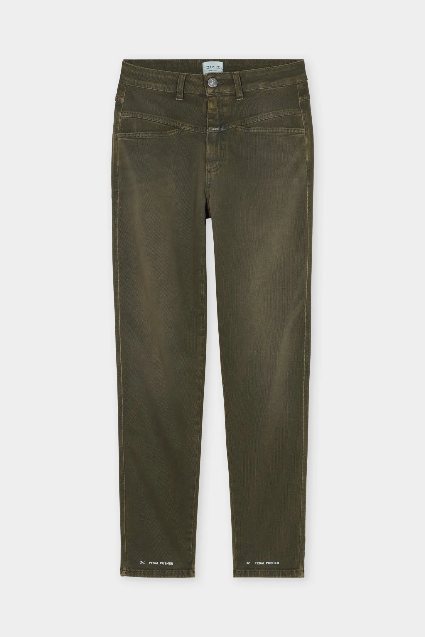 CLOSED Pedaal Duwer>Heritage Jeans - Stijlnaam Pedaalduwer Groen Onkruid