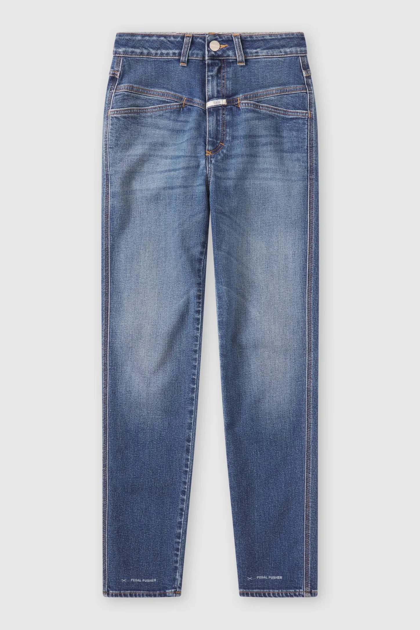 CLOSED X-Pocket-Familie>Heritage Jeans - Stijlnaam Pedaalduwer Midden Blauw