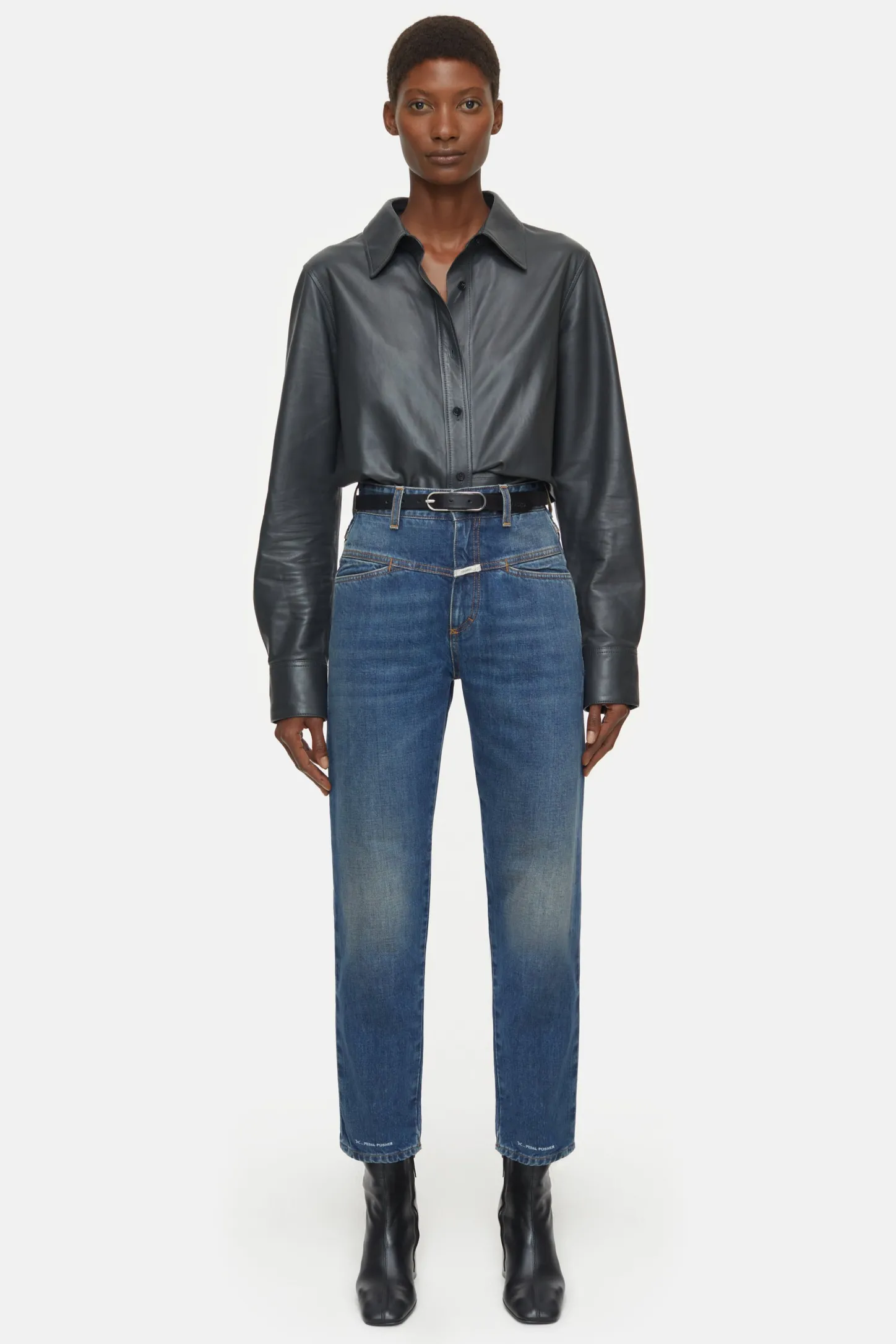 CLOSED X-Pocket-Familie>Heritage Jeans - Stijlnaam Pedaalduwer Midden Blauw