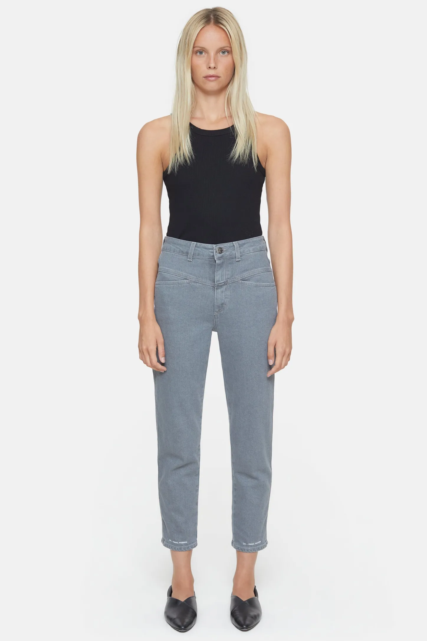 CLOSED X-Pocket-Familie>Heritage Jeans - Stijlnaam Pedaalduwer Midden Grijs