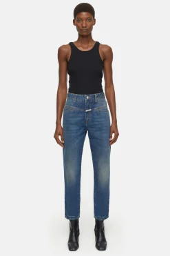 CLOSED Pedaal Duwer>Heritage Jeans - Stijlnaam Pedaalduwer Midden Blauw