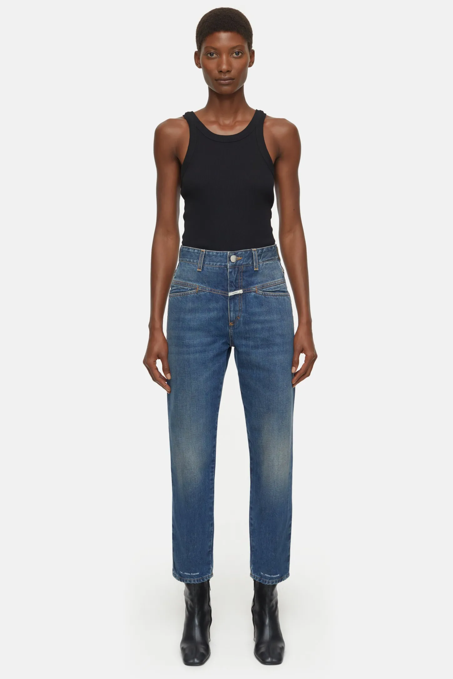 CLOSED Pedaal Duwer>Heritage Jeans - Stijlnaam Pedaalduwer Midden Blauw