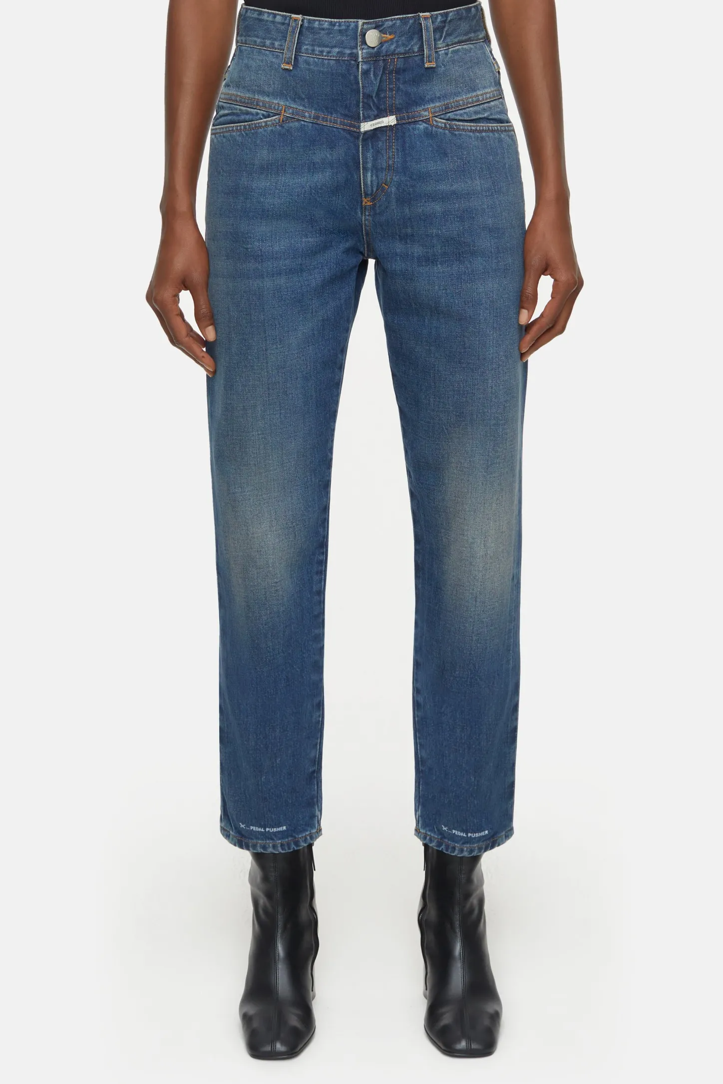 CLOSED Pedaal Duwer>Heritage Jeans - Stijlnaam Pedaalduwer Midden Blauw
