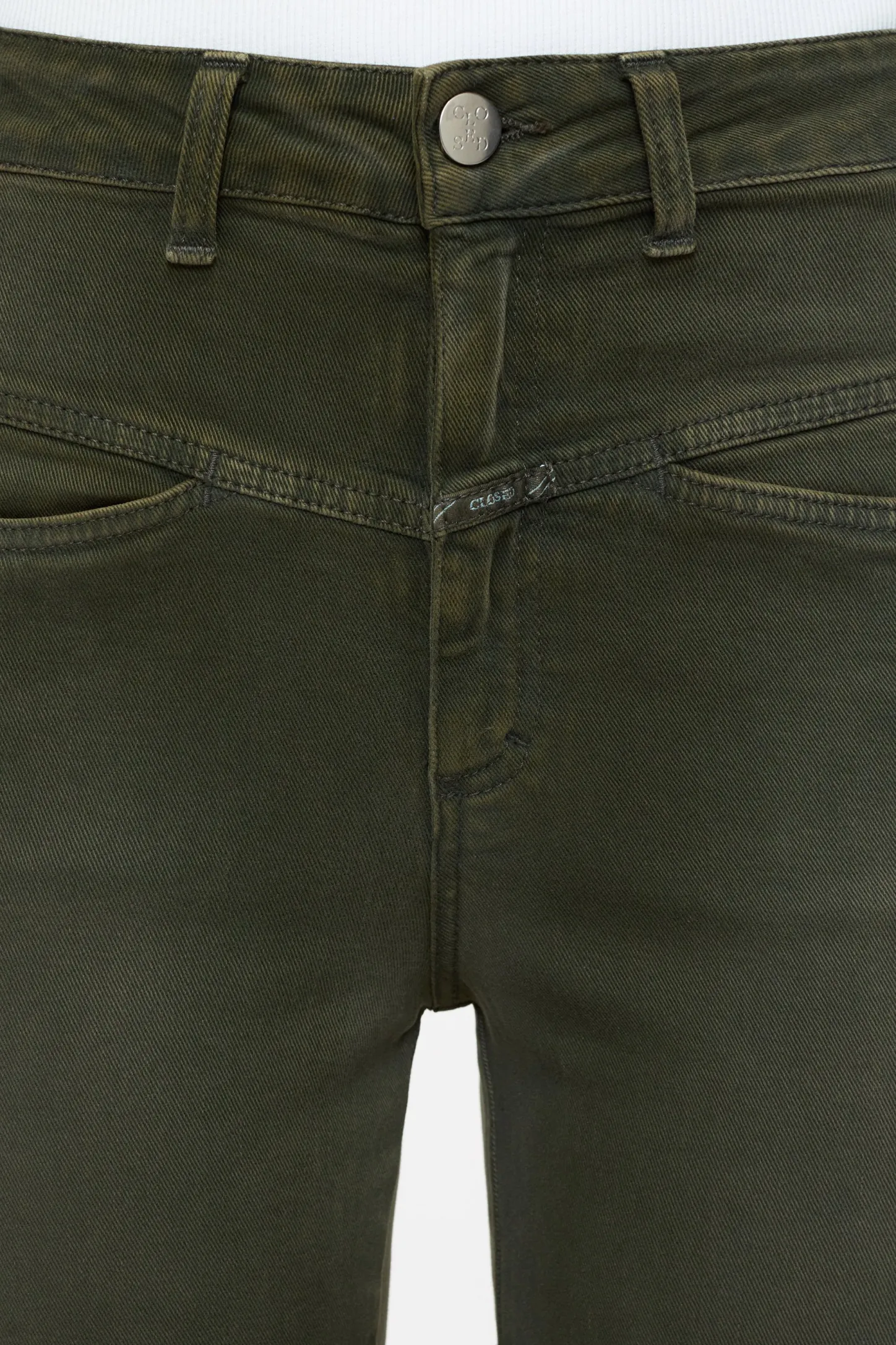 CLOSED Eco-Denim>Heritage Jeans - Stijlnaam Pedaalduwer Groen Onkruid