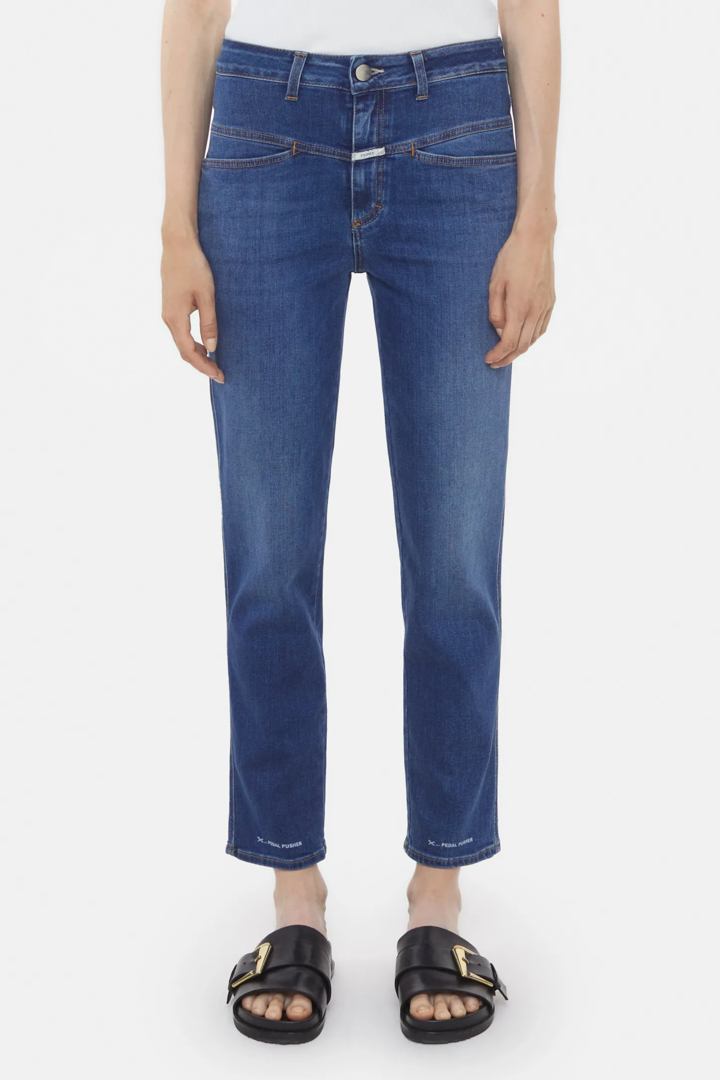 CLOSED Pedaal Duwer>Heritage Jeans - Stijlnaam Pedaalduwer Midden Blauw