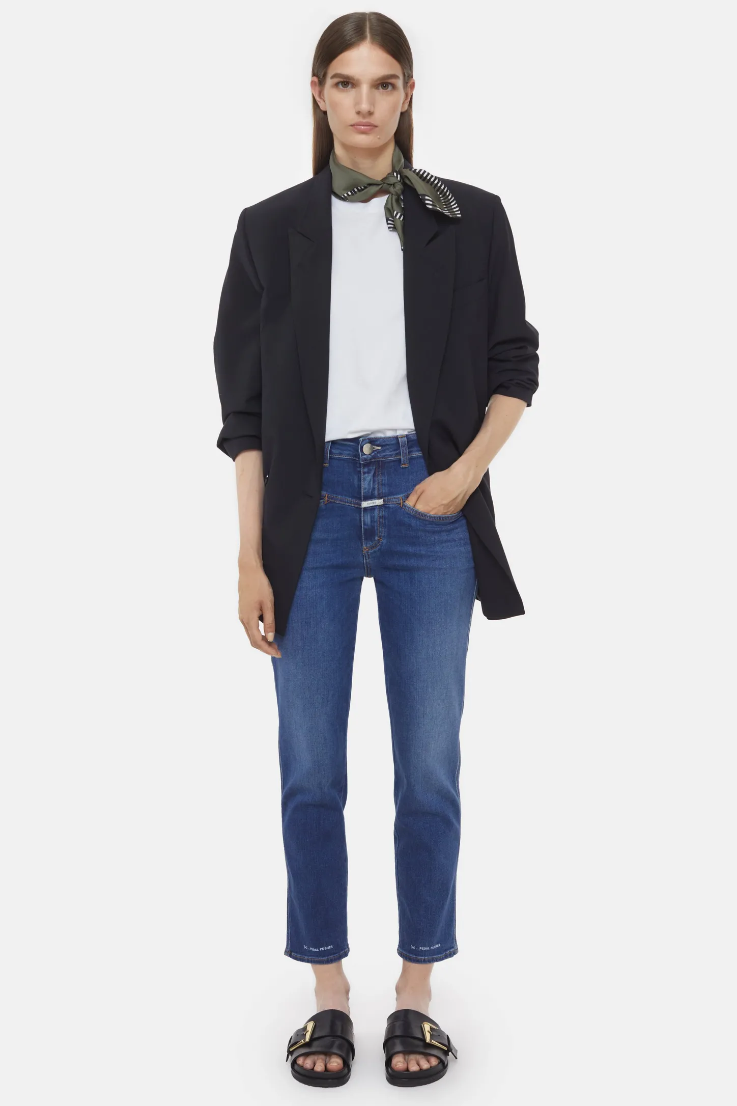 CLOSED Pedaal Duwer>Heritage Jeans - Stijlnaam Pedaalduwer Midden Blauw
