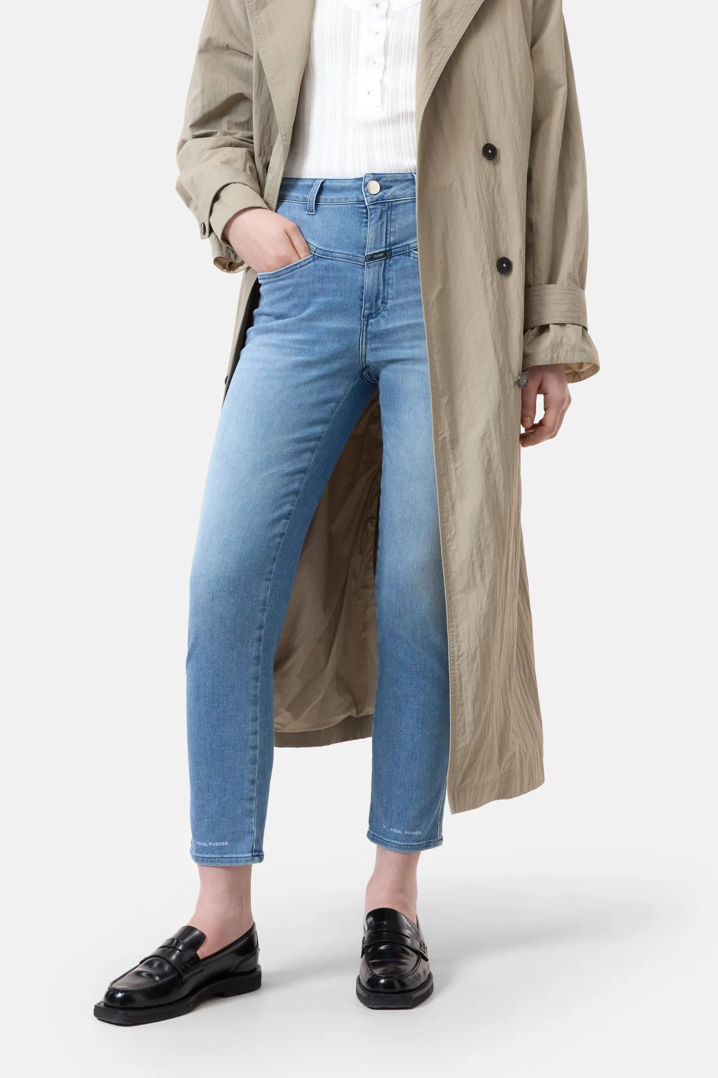 CLOSED Pedaal Duwer>Heritage Jeans - Stijlnaam Pedaalduwer Midden Blauw