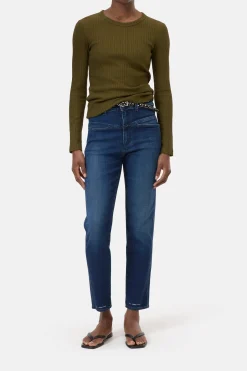 CLOSED Eco-Denim>Heritage Jeans - Stijlnaam Pedaalduwer Donkerblauw