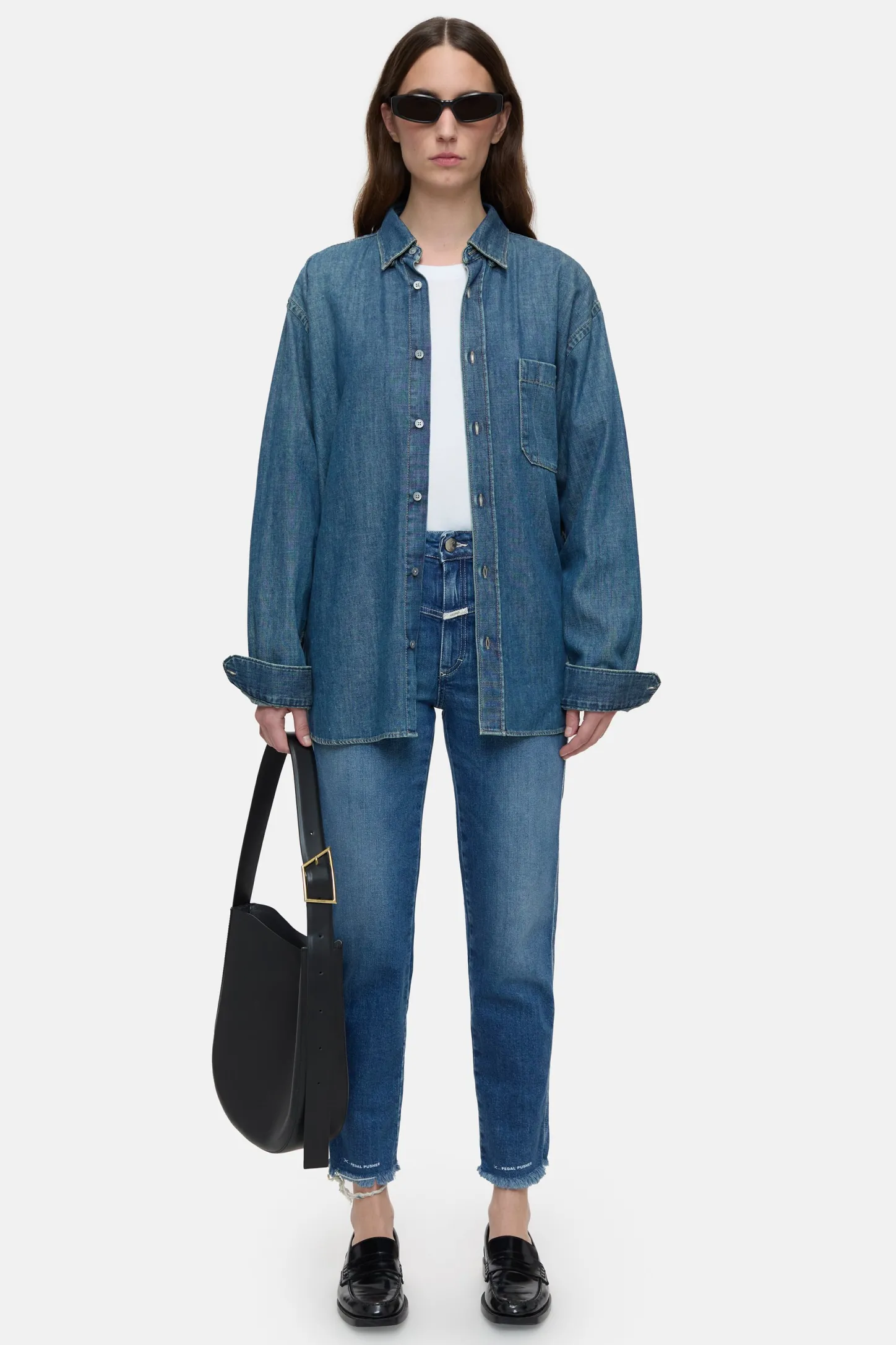 CLOSED Eco-Denim>Heritage Jeans - Stijlnaam Pedaalduwer Midden Blauw