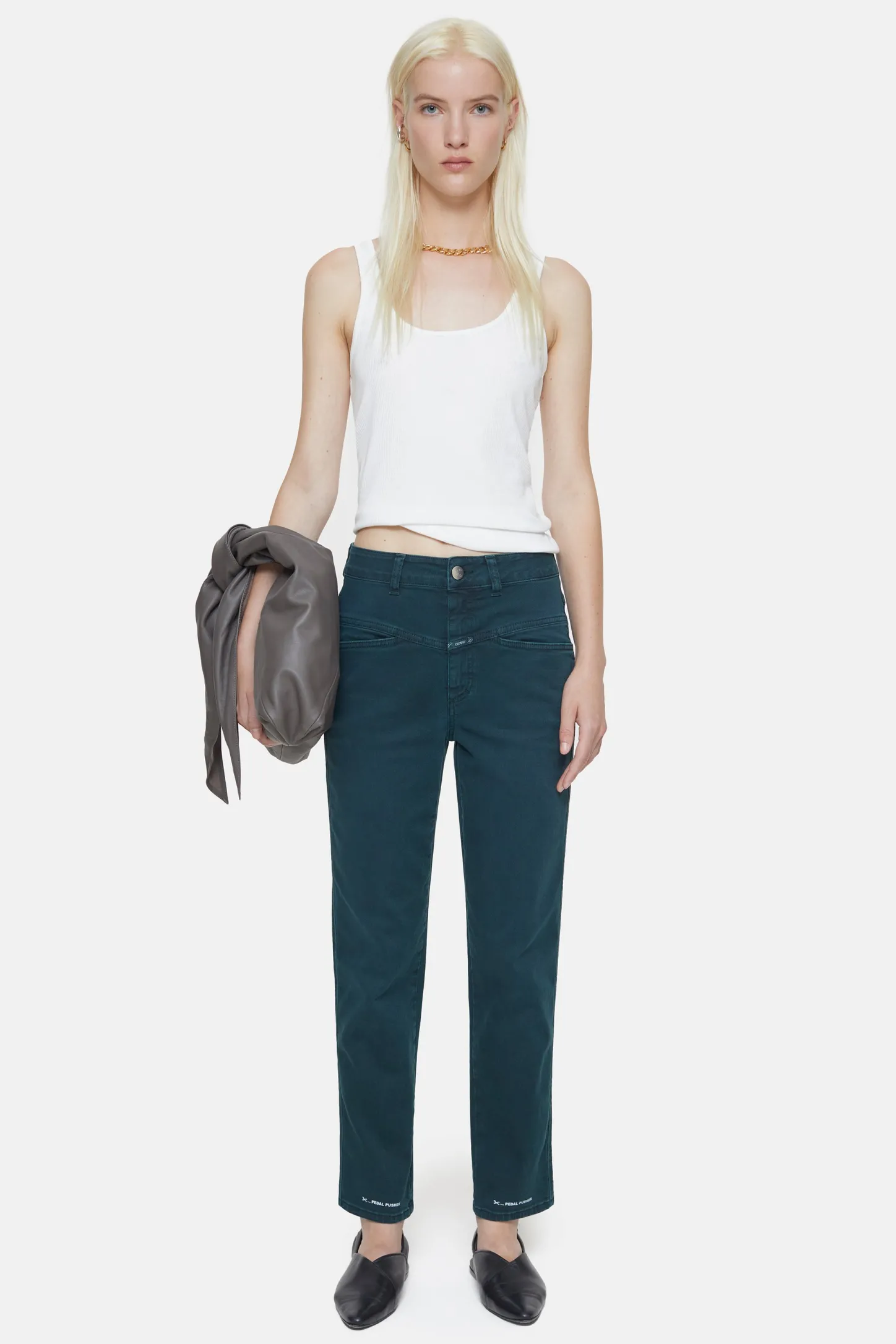 CLOSED X-Pocket-Familie>Heritage Jeans - Stijlnaam Pedaalduwer Varen Groen