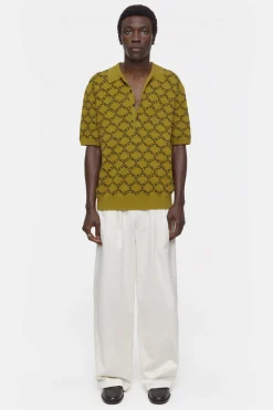 CLOSED Breisels>Jacquard-Polo Gedroogde Laurier