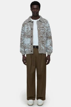 CLOSED Breisels>Jacquard-Vest Teakhout