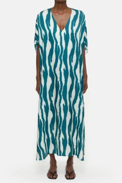 CLOSED Jurken>Kaftan Met Print Middernacht Meer