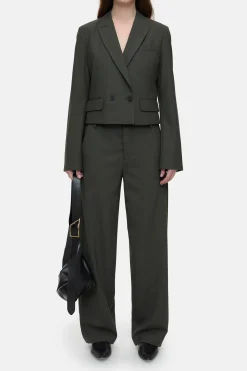 CLOSED Jassen En Jassen>Korte Blazer Groen Onkruid