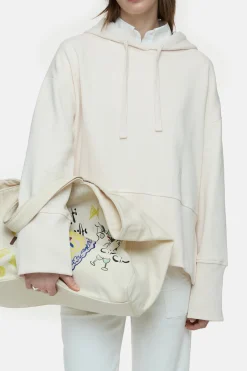 CLOSED Sweatshirts>Korte Capuchon Kalksteen