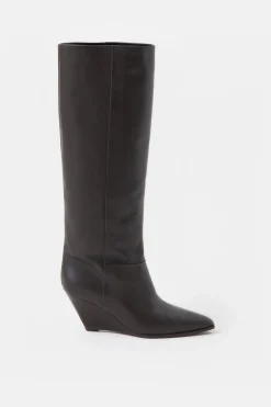 CLOSED Schoenen Leren>Laarzen Met Sleehak Koude Chocolademelk