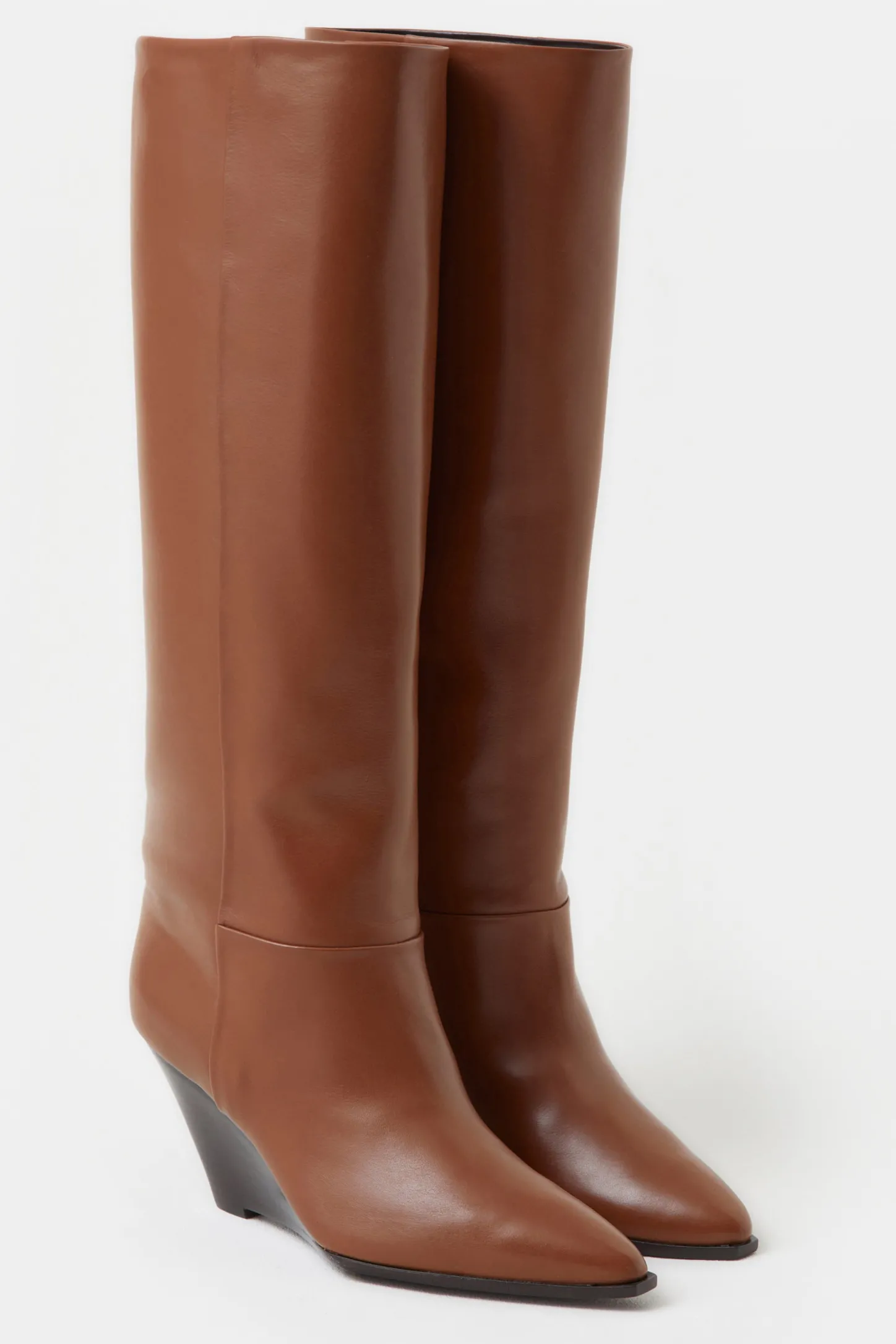 CLOSED Schoenen Leren>Laarzen Met Sleehak Paranoot