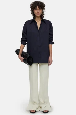 CLOSED Overhemden En Blouses>Lange Blouse Donkere Nacht