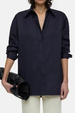 CLOSED Overhemden En Blouses>Lange Blouse Donkere Nacht