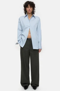 CLOSED Overhemden En Blouses>Lange Blouse Zacht Blauw
