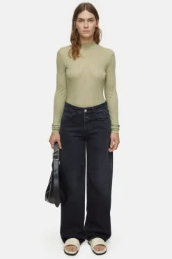 CLOSED T-Shirts>Lange Mouw Met Kraag Salie Jij