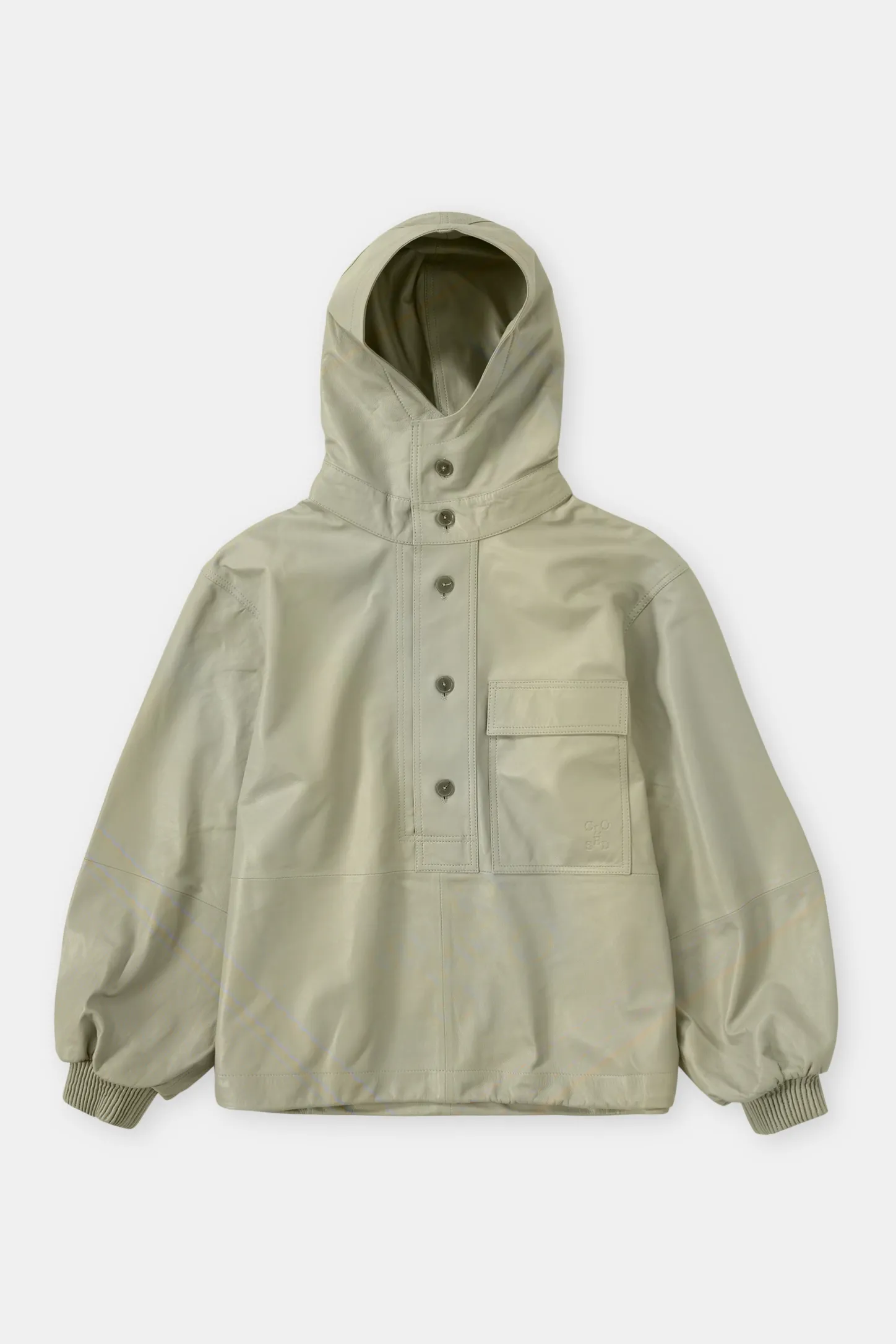 CLOSED Overhemden En Blouses>Leren Windjack Salie Jij