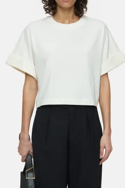 CLOSED T-Shirts>Logo-T-Shirt Ivoor
