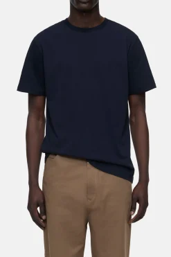 CLOSED T-Shirts>Logo-T-Shirt Donkere Nacht