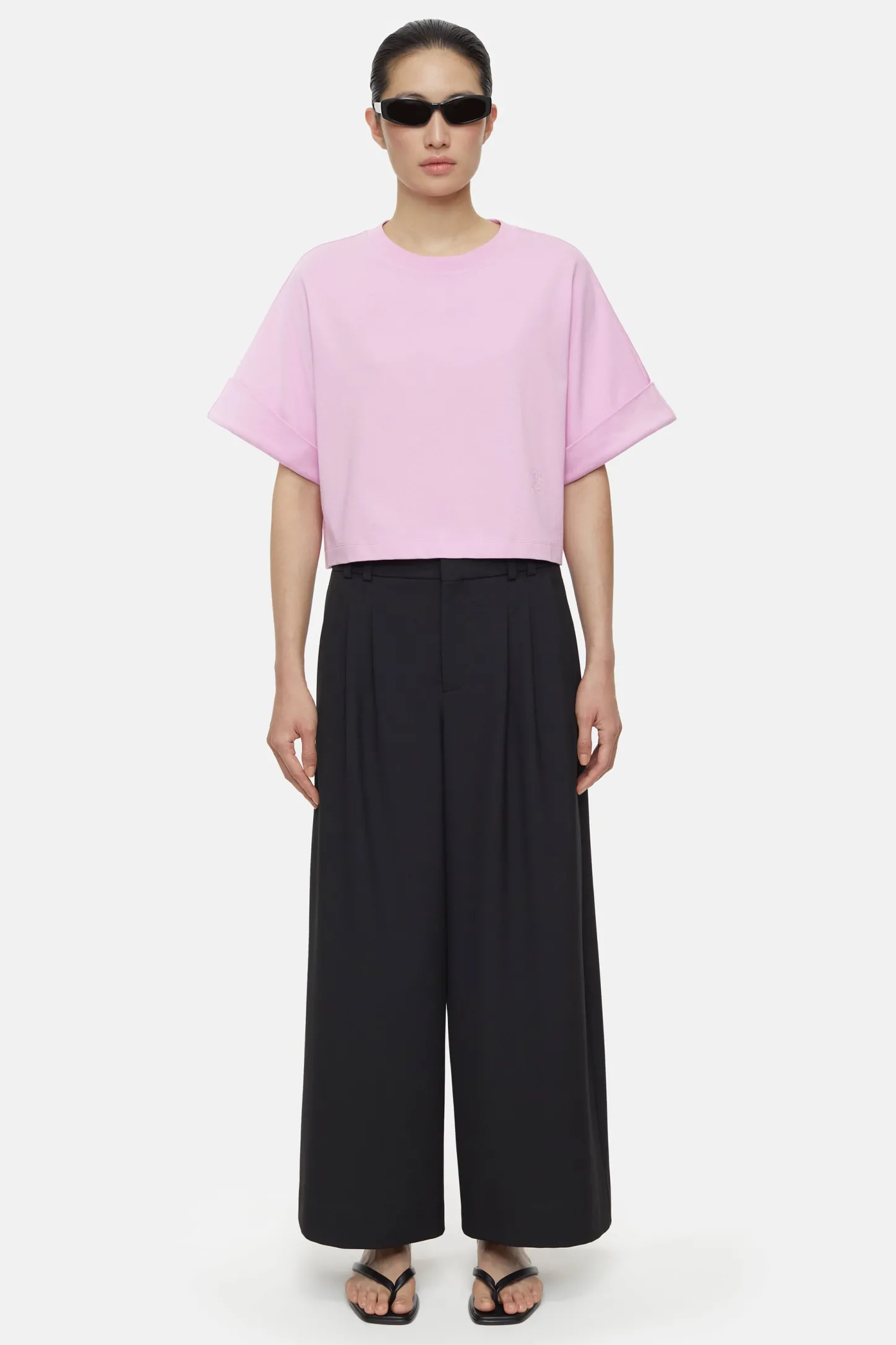 CLOSED T-Shirts>Logo-T-Shirt Roze Pony