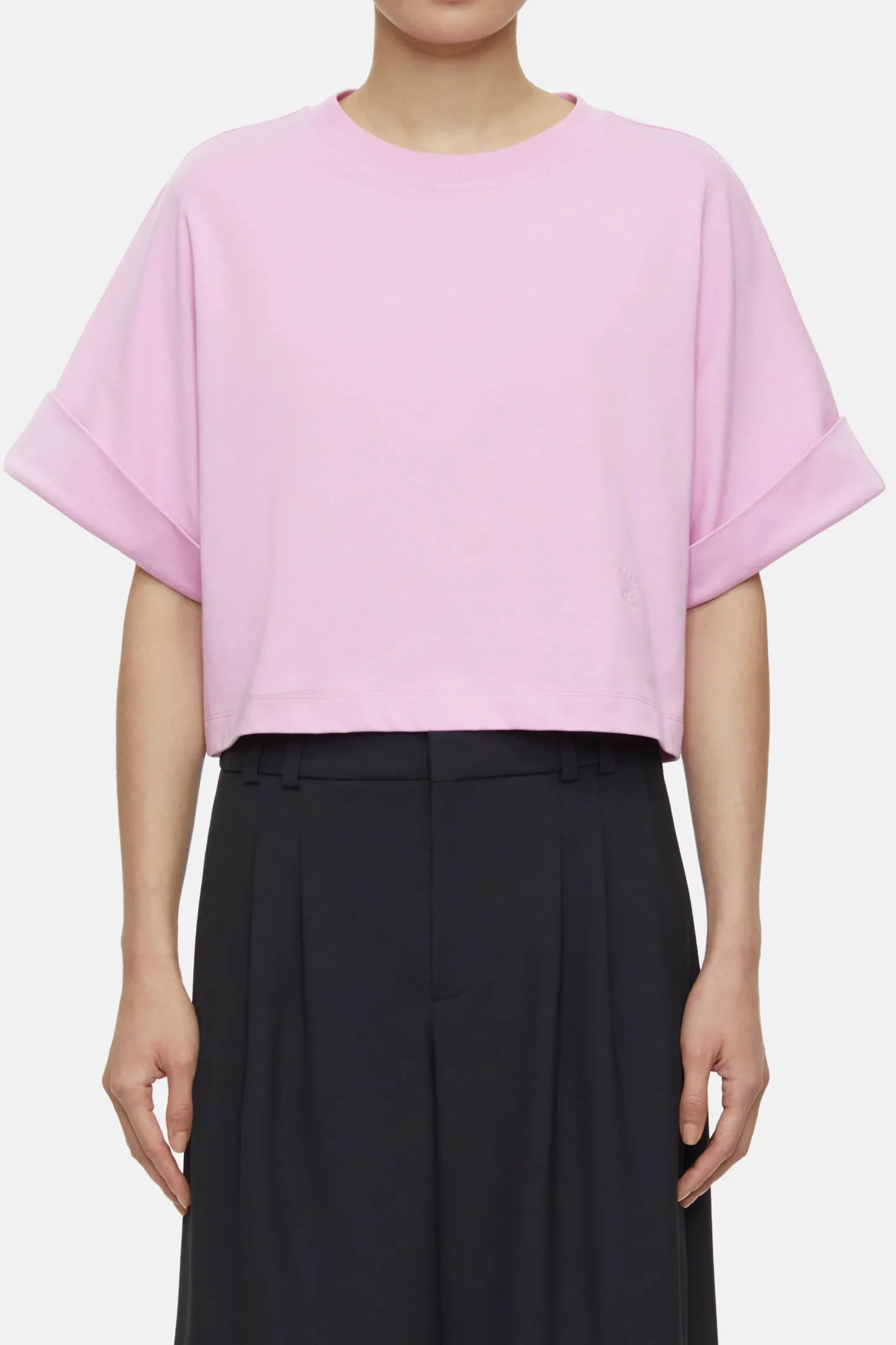 CLOSED T-Shirts>Logo-T-Shirt Roze Pony