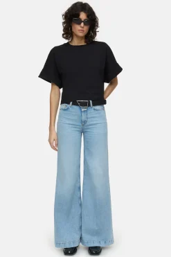 CLOSED T-Shirts>Logo-T-Shirt Zwart