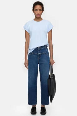 CLOSED T-Shirts>Makkelijk T-Shirt Zacht Blauw