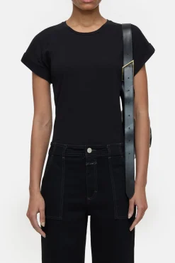 CLOSED T-Shirts>Makkelijk T-Shirt Zwart