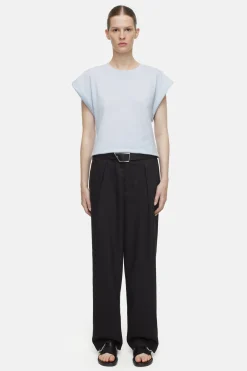 CLOSED T-Shirts>Mouwloze Top Zacht Blauw